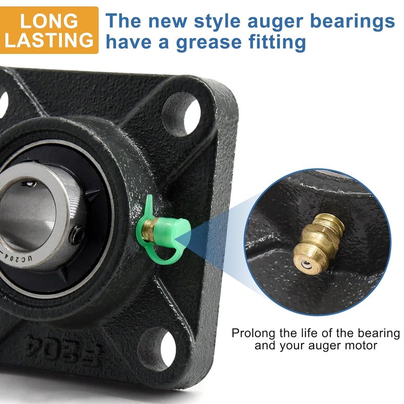 Criditpid Replacement PU-UCF204-12 Auger Bearing for Englander 25-PDVC, 55-SHP10, 25-PDV Pellet Stoves, 2 Pack Auger Bearings with Grease Fitting. - Image 4